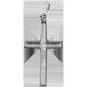 Croix de cou ajourée en argent 925 °/°° H. 2,5 cm  (0,77 g). Livrée en boîte