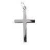 Croix de cou plate en argent 925 (1,70 g) – H. 3,5 cm. Livrée en boîte..