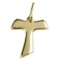 Croix de Tau en plaqué or – H. 1,7 cm. Livrée en boîte..