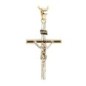 Croix avec Christ 2,5 cm - OR 375 °/°° (0,58 g).
