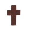 Croix de cou en bois H. 2,2 cm sans cordon..