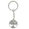 Porte-clés arbre de vie en métal   Ø 3 cm.