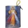 Porte-monnaie icône en tissu, brodé de fil doré, H 10 x 7 cm. plusieurs sujets..