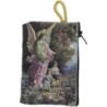 Porte-monnaie icône en tissu, brodé de fil doré, H 10 x 7 cm. plusieurs sujets..