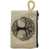 Porte-monnaie icône en tissu, brodé de fil doré, H 10 x 7 cm. plusieurs sujets..