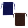 Pochette a chapelet en velours H.9x7 cm, plusieurs couleurs..