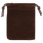 Pochette a chapelet en velours H.9x7 cm, plusieurs couleurs..