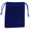 Pochette a chapelet en velours H.9x7 cm, plusieurs couleurs..