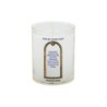 Veilleuse blanche avec autocollant -quot-vitrail-quot- de saint 20-24- H- 6-5 cm- -Oslash- 5 cm - VO 5--