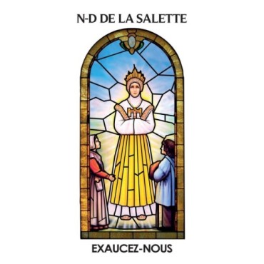 Autocollant Transparent "vitrail" sans prière de saint H. 6 x 3,6 cm pour bougie 3 jours
