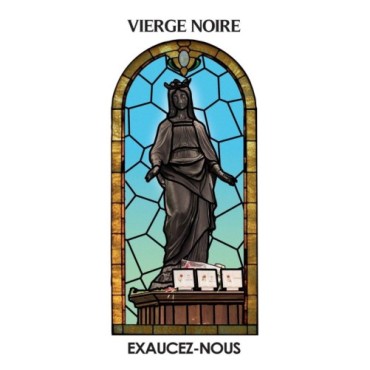 Autocollant Transparent "vitrail" sans prière de saint H. 6 x 3,6 cm pour bougie 3 jours