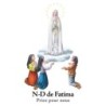 Autocollant Transparent detoure de saint avec priere H. 10.5 x 6.5 cm pour bougie de neuvaine..