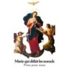 Autocollant Transparent detoure de saint avec priere H. 10.5 x 6.5 cm pour bougie de neuvaine..