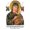 Autocollant Transparent detoure de saint avec priere H. 10.5 x 6.5 cm pour bougie de neuvaine..