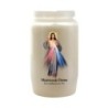 Veilleuse blanche 3 jours avec autocollant détouré de saint h. 9,7 cm, 5,8 cm.