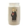 Veilleuse blanche 3 jours avec autocollant détouré de saint h. 9,7 cm, 5,8 cm.