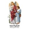 Autocollant Transparent détouré sans prière de saint H- 5,1 x 3,1 cm pour veilleuse blanche 3 jours
