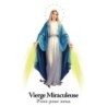 Autocollant Transparent détouré sans prière de saint H- 5,1 x 3,1 cm pour veilleuse blanche 3 jours