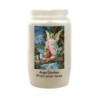 Veilleuse blanche 3 jours avec image classique de saint, hauteur 9,5 cm Ø 5.5 cm..