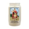 Veilleuse blanche 3 jours avec image classique de saint, hauteur 9,5 cm Ø 5.5 cm..