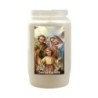Veilleuse blanche 3 jours avec image classique de saint, hauteur 9,5 cm Ø 5.5 cm..