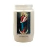 Veilleuse blanche 3 jours avec image classique de saint, hauteur 9,5 cm Ø 5.5 cm..