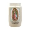 Veilleuse blanche 3 jours avec image classique de saint, hauteur 9,5 cm Ø 5.5 cm..
