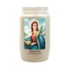 Veilleuse blanche 3 jours avec image classique de saint, hauteur 9,5 cm Ø 5.5 cm..