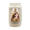 Veilleuse blanche 3 jours avec image classique de saint, hauteur 9,5 cm Ø 5.5 cm..
