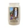 Veilleuse blanche 3 jours avec image classique de saint, hauteur 9,5 cm Ø 5.5 cm..