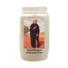Veilleuse blanche 3 jours avec image classique de saint, hauteur 9,5 cm Ø 5.5 cm..
