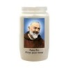 Veilleuse blanche 3 jours avec image classique de saint, hauteur 9,5 cm Ø 5.5 cm..