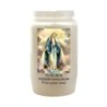Veilleuse blanche 3 jours avec image classique de saint, hauteur 9,5 cm Ø 5.5 cm..