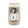 Veilleuse blanche 3 jours avec image classique de saint, hauteur 9,5 cm Ø 5.5 cm..