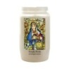 Veilleuse blanche 3 jours avec image classique de saint, hauteur 9,5 cm Ø 5.5 cm..