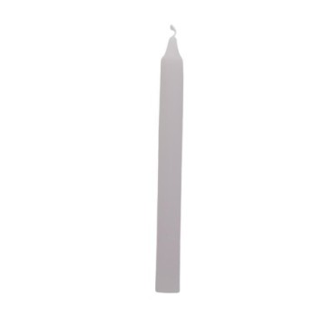 Bougie teintée dans la masse ou surface, or et argent, H- 22 cm, diamètre 1,9 cm, A l'unité