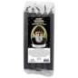 Lot de 5 petites bougies de priere teintees dans la masse representant differents saints. Hauteur : 15 cm, Diametre : 1,5 cm..