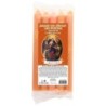 Lot de 5 petites bougies de priere teintees dans la masse representant differents saints. Hauteur : 15 cm, Diametre : 1,5 cm..