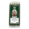 Lot de 5 petites bougies de priere teintees dans la masse representant differents saints. Hauteur : 15 cm, Diametre : 1,5 cm..