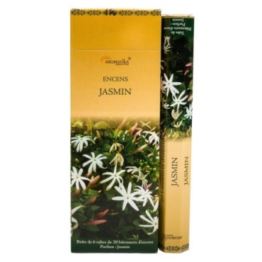 Boîte de 6 tubes Aromatika, 20 bâtonnets d'encens Massala naturels (20 g).
