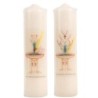 Bougie ivoire pour le sacrement du bapteme  Ø 5 cm H. 20 cm..