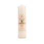 Bougie ivoire pour le sacrement du bapteme  Ø 5 cm H. 20 cm..