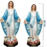 Statue en résine ou Fibre de verre, intérieur et extérieur de la Vierge Miraculeuse en couleur, Plusieurs Tailles.
