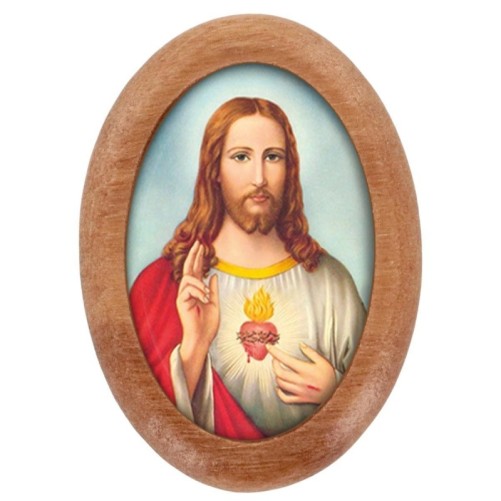 Plaque auto en bois d olivier forme ovale H. 4 x 3 cm avec resine de