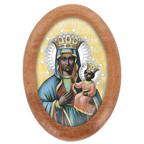 Plaque auto en bois d olivier forme ovale H. 4 x 3 cm avec resine de