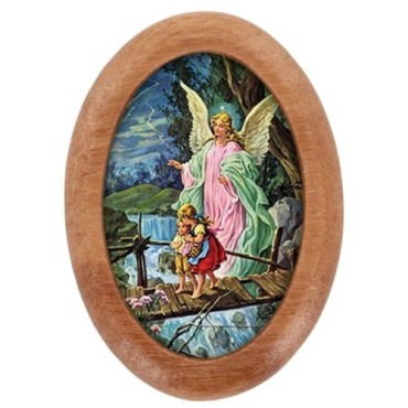 Plaque auto en bois d olivier forme ovale H. 4 x 3 cm avec resine de