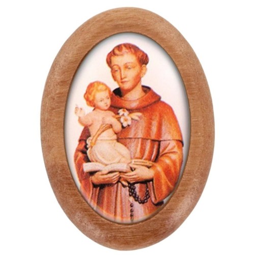 Plaque auto en bois d olivier forme ovale H. 4 x 3 cm avec resine de