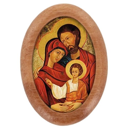 Plaque auto en bois d olivier forme ovale H. 4 x 3 cm avec resine de