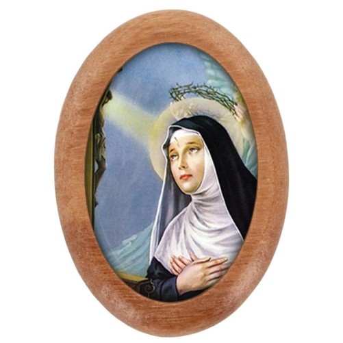 Plaque auto en bois d olivier forme ovale H. 4 x 3 cm avec resine de