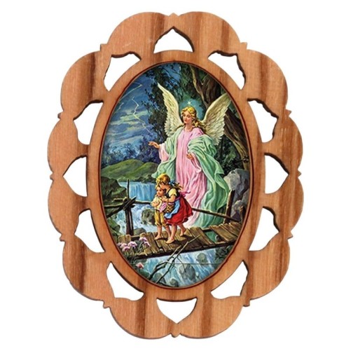 Plaque auto en bois d olivier hauteur 3 cm avec resine. Disponible avec differents Saints.